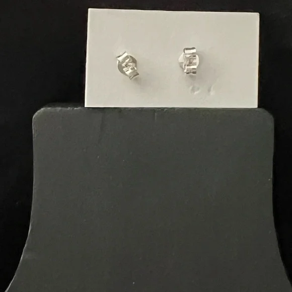 925 Silver and Natural Turquoise Teardrop Earrings - Picture 3 of 3